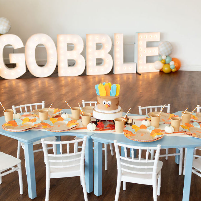 Gobble Gobble - Thanksgiving Dinner Set Up