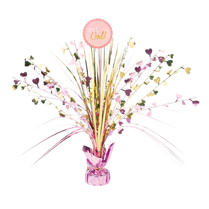 Oh Baby It's A Girl Centerpiece Spray 18" | 1ct