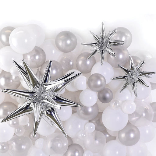 Magical Star Foil Balloon Accent Kit - Silver