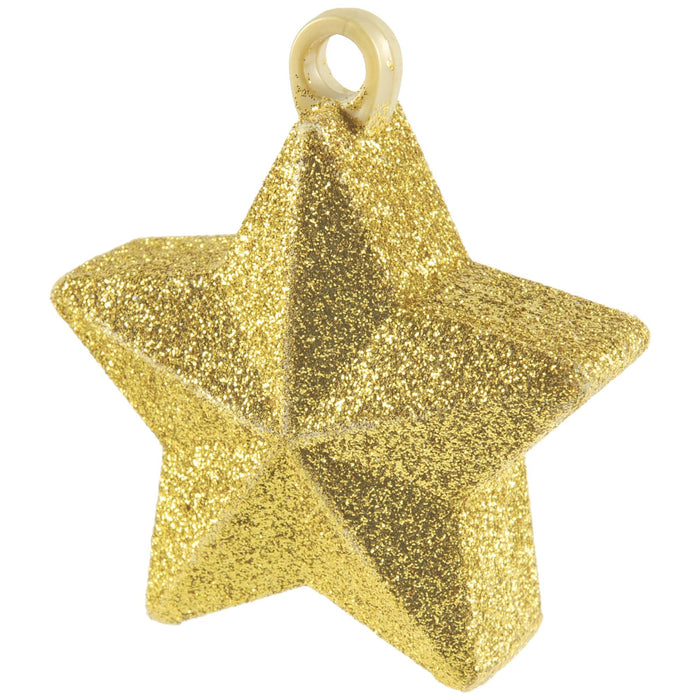 Gold Star glitter Balloon Weight 6 oz | 1 ct