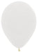 Single inflated 18-inch clear latex balloon