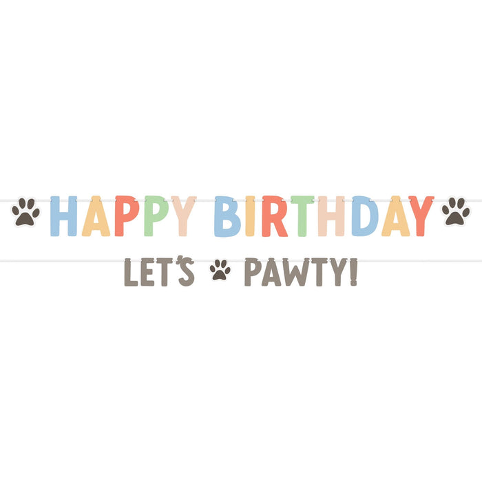 Pawsome Party "Happy Birthday" Letter Banner Kit | 2 pcs