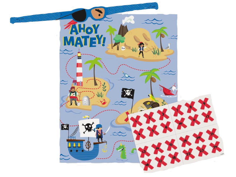 Ahoy Pirate Pin The X On The Pirate Map Game | 1 ct