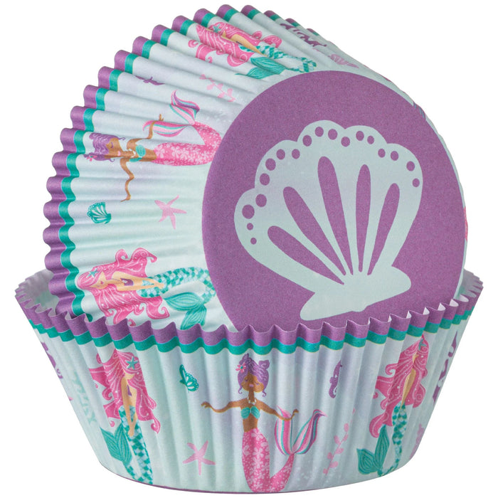 Shimmering Mermaids Baking Cups | 48 ct