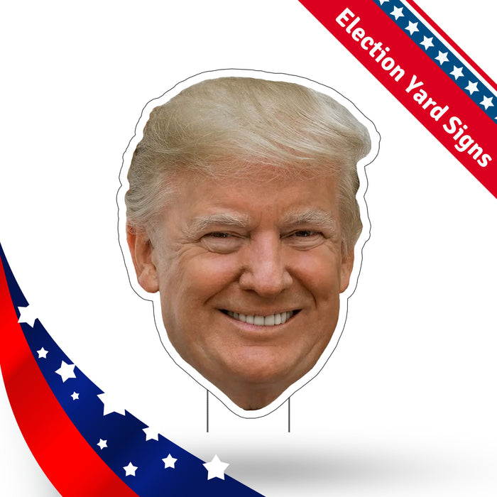 Trump Big Head Yard Sign  30"x 22" | 1 ct