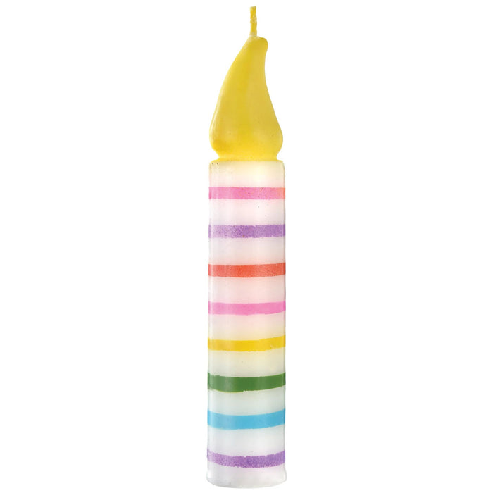 A 5.25-inch Multicolor Candle-Shaped Candle.