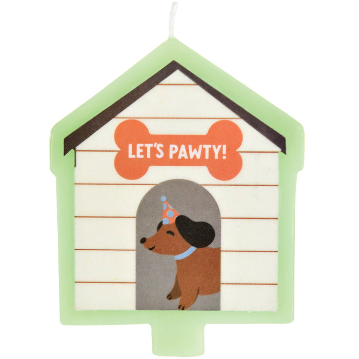 Pawsome Party 2D Printed Candle, 3.3" x 2.67" | 1 ct