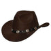 A Cowboy Hat With Black Band/Silver Counch.