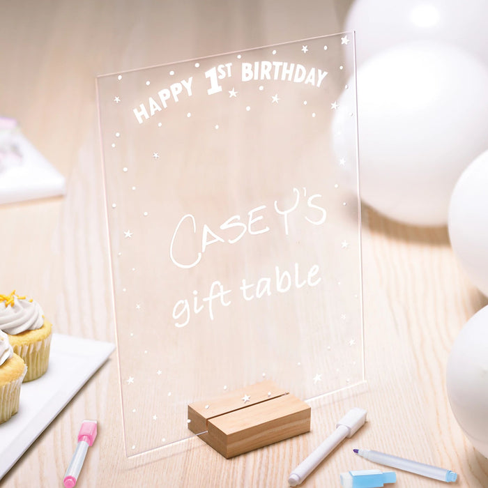 Gender Neutral First Birthday Customizable Sign, 8.5" x 11" | 1 ct