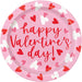 Valentine's Fluttering Hearts Lunch Plates, 9" | 8 ct