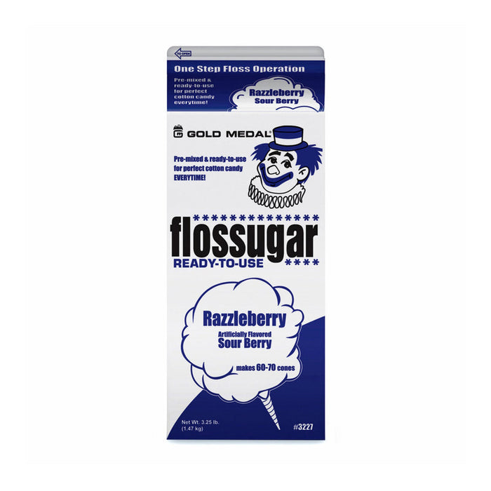 Razzle Berry Sour Floss Sugar, 3.25 lbs | 1 ct