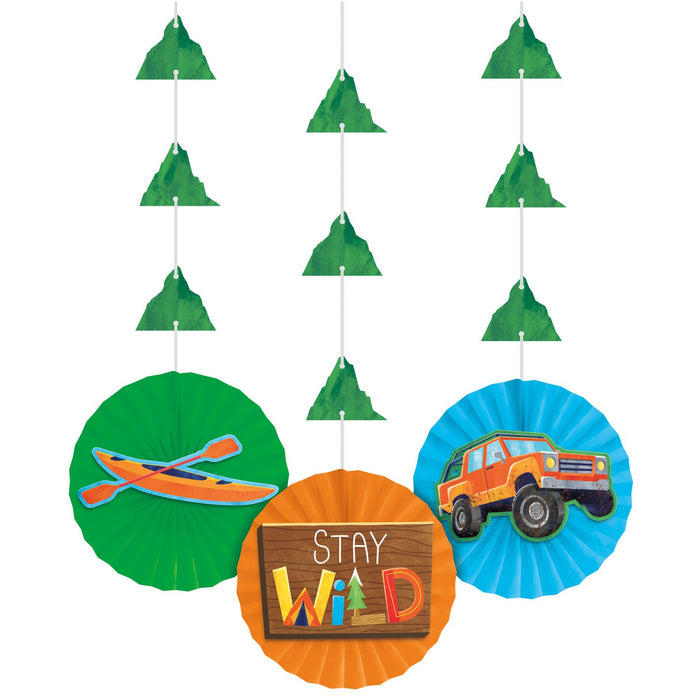 Outdoor Adventure Hanging Decorations | 3ct