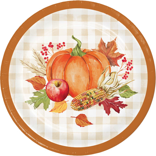 A 7 inch Thanksgiving Hello Harvest Plate.