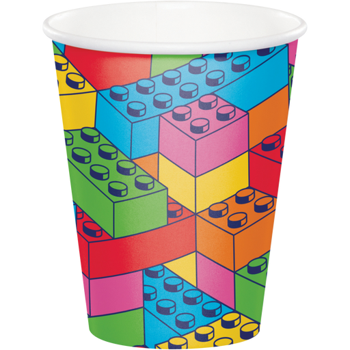 Block Bash Paper Cups 9oz | 8 ct