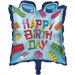 Block Bash Happy Birthday SuperSize Mylar Balloon 26" | 1 ct