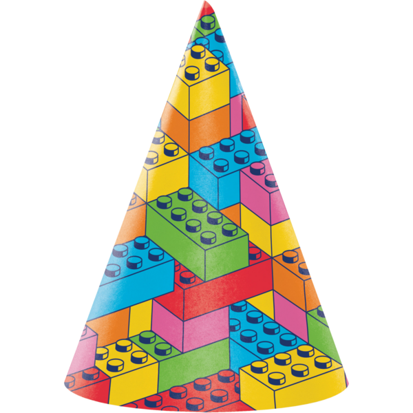 Block Bash Party Hats | 8 ct