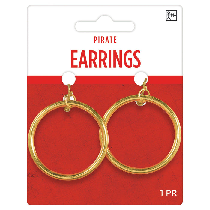 Yarr! These stunning Pirate Hoop Earrings are perfect for an edgy adventure! Featuring an unique hoop design, these bold and stylish earrings will make you feel like a pirate queen. Perfect for any occasion!