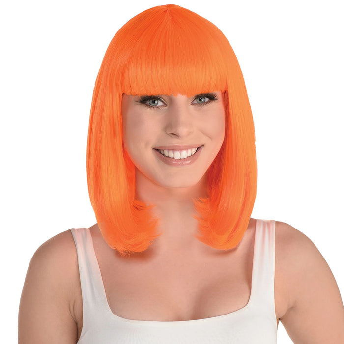 Orange Long Bob Wig | 1ct