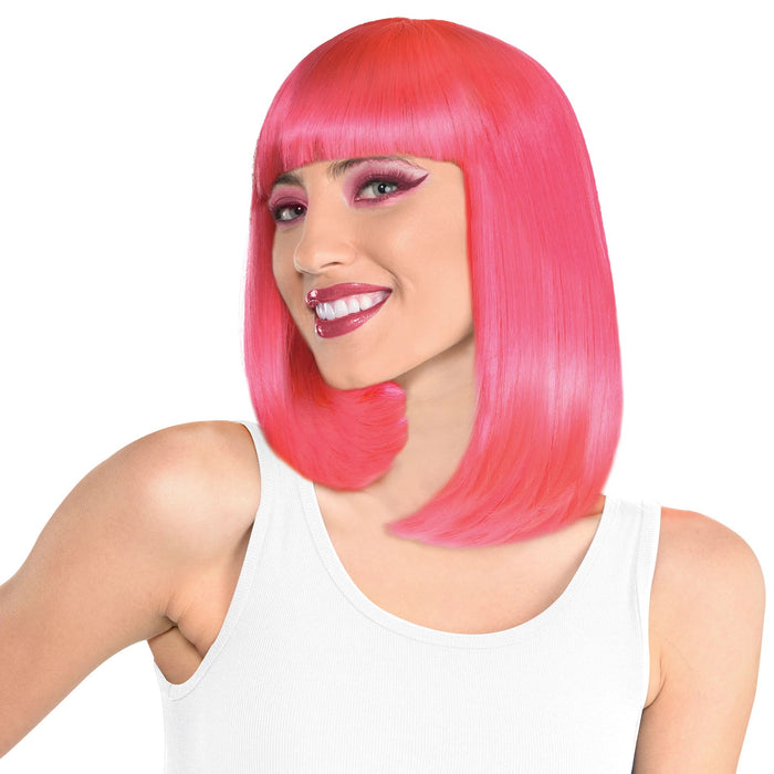 Pink Long Bob Wig | 1ct