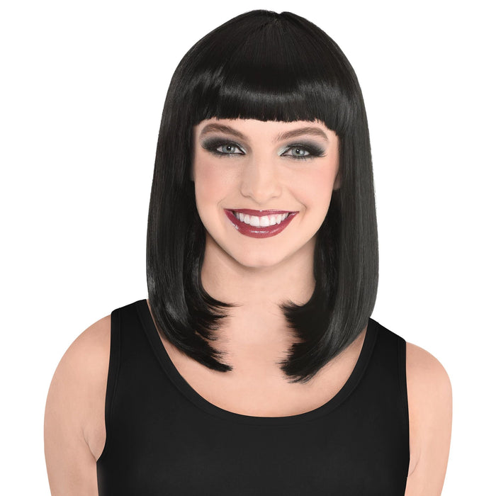 Black Long Bob Wig |  1ct