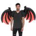 A man wearing a pair of Adult Inflatable Demon Wings