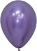 Single inflated 11-inch Reflex Violet color latex balloon