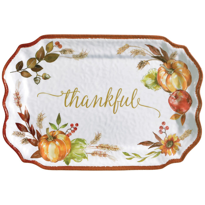 Thanksgiving Large Melamine Platter 20" | 1 ct