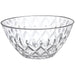 An 11-inch Crystal Cut Acrylic Serving Bowl.