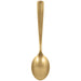 A gold 9.5-inch Plastic Serving Spoon. Spoons come in a two pack.