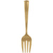 A gold 9.5-inch Plastic Serving Fork. Forks come in a two pack.