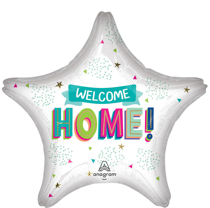 Welcome Home Jumbo Star SuperShape Mylar Balloon