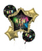 New Year's Glow Mylar Balloon Bouquet | 5pcs