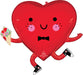 A 28-inch Valentines Happy Heart Guy Supershape balloon.