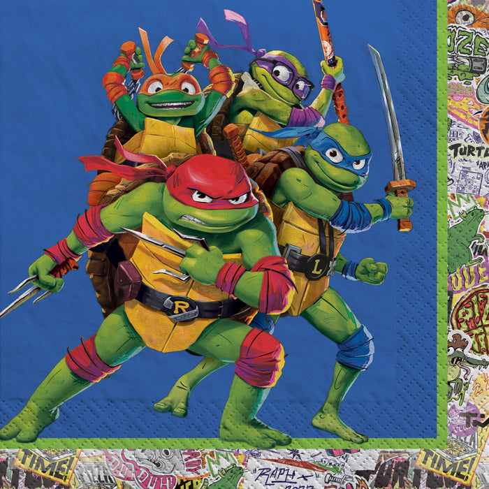 Teenage Mutant Ninja Turtles Mutant Mayhem Lunch Napkins | 16ct