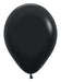 Single inflated 11-inch Metallic Black color latex balloon