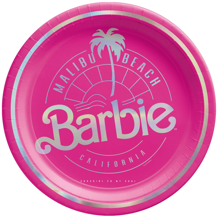 Malibu Barbie 7" Round Plates | 8ct