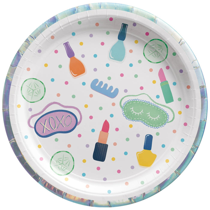 Spa Party Paper Plates 7" | 8ct