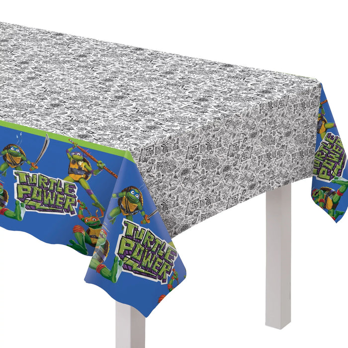 Teenage Mutant Ninja Turtles Mutant Mayhem Plastic Tablecover 54" x 96" | 1ct