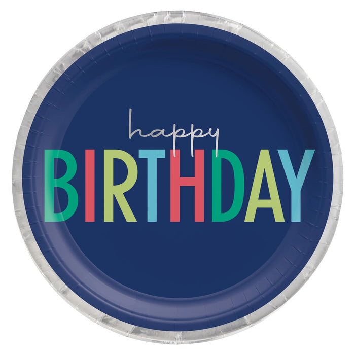 Modern Birthday Plates 10.5" | 8ct