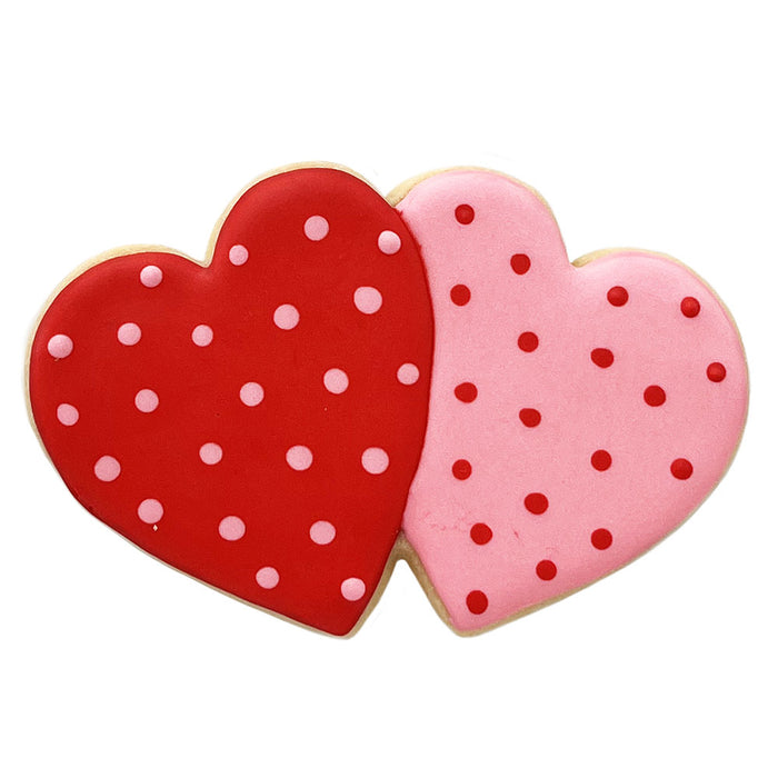 Valentine's Flour Box Bakery's Double Heart Cookie Cutter 3" x 4 5/8" | 1  ct