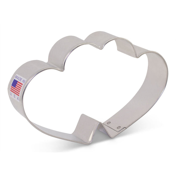 Valentine's Flour Box Bakery's Double Heart Cookie Cutter 3" x 4 5/8" | 1  ct