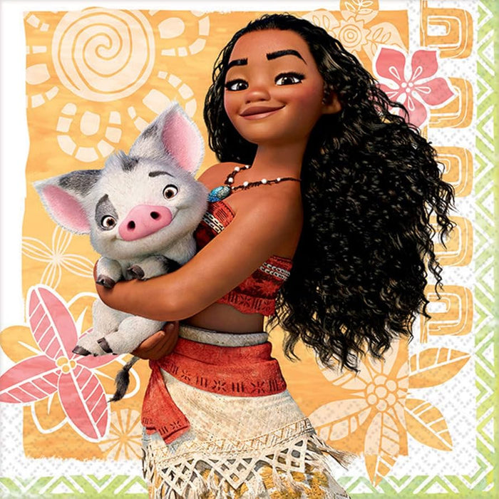 Moana Beverage Napkins | 16 ct