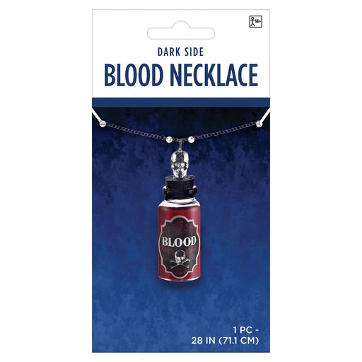 A Blood Bottle Necklace