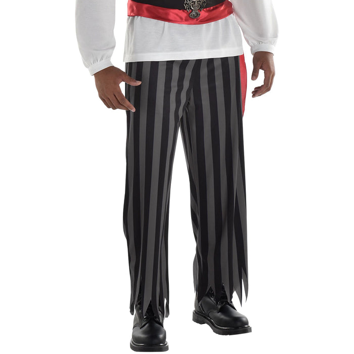 Set sail with our Pirate Pants! These swashbuckling trousers styled after the Golden Age of Piracy feature a superior fit and comfortable fabric for a look fit for any buccaneer. Whether you’re a fearsome privateer in search of plunder or just looking to grab a few laughs at your next costume party, these are the pants for you! Arrr!