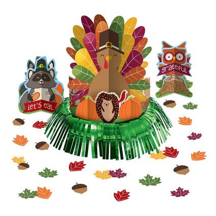 A Thanksgiving Gobble Gobble Thanksgiving Table Decorating Kit