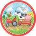 Farm Animals Dessert Paper Plates 7" | 8ct