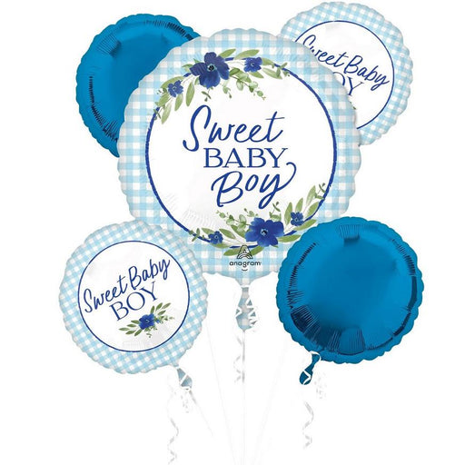 Baby Boy In Bloom Balloon Bouquet