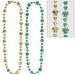 A 32 inch set of St. Patrick's Day Shamrock Bead Necklaces.