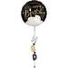 Black, Silver, & Gold Satin Birthday Airwalker Balloon