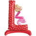 Valentine's Standing Love Shaped Foil Balloon, 39" | 1 ct